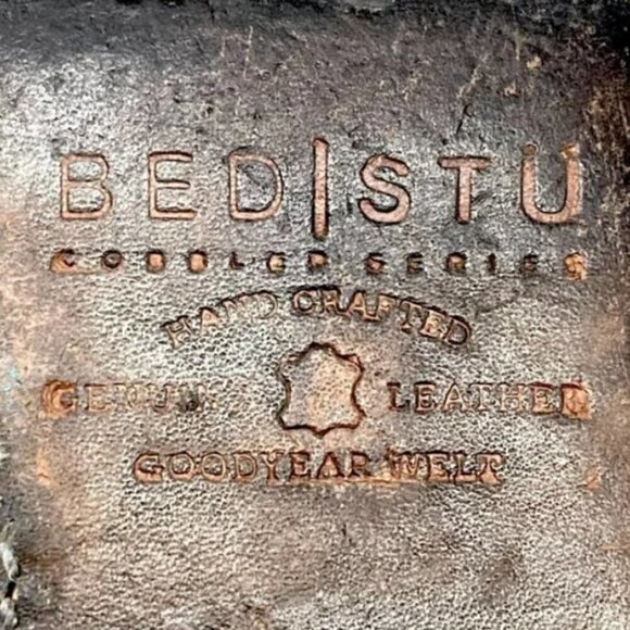 Bed Stu Dugas Laurel Black Leather Cap Toe Lace Up Rear Zip Ankle Boots Size 9.5 - Picture 11 of 12